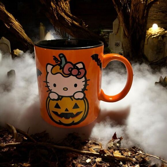 Hello Kitty Halloween Pumpkin Mug New! - Picture 1 of 5